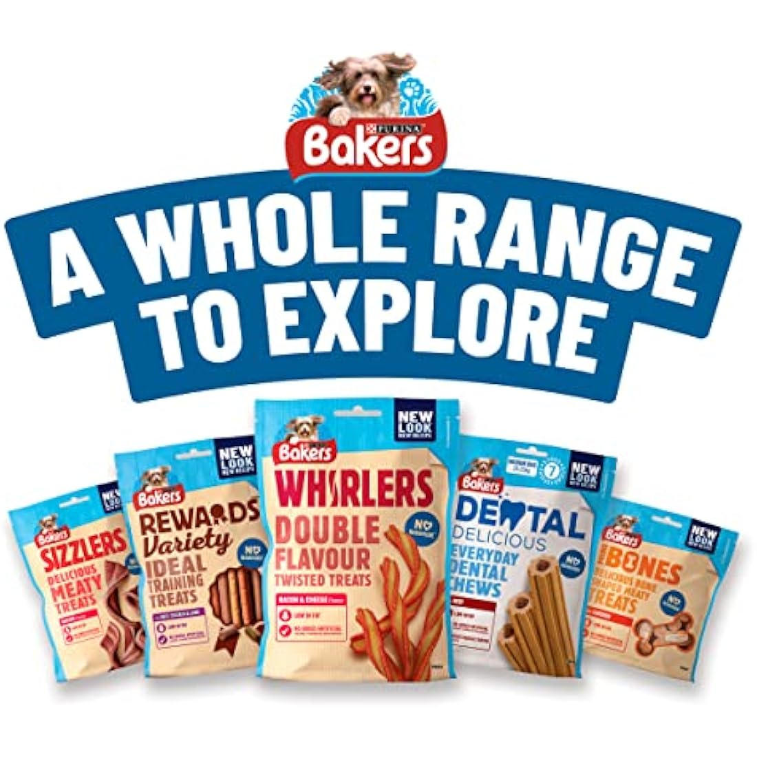 Bakers Joint Delicious Medium Chicken Dog Chews 180g (Pack of 6)