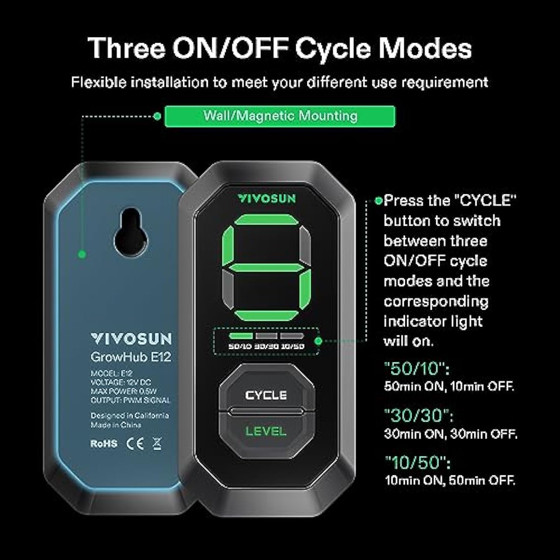 VIVOSUN Duct Fan 100 mm Extractor Fan 357 m³/h with E12 Speed Control Carbon Filter & 240 cm Air Duct AeroZesh T4 Exhaust Set Cooling and Ventilation System for Grow Tent