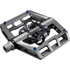 Funn Mamba Mountain Bike Clipless Pedals, Double Sided Clip Wide Platform MTB Pedals, Compatible with SPD Cleats, 9/16-Inch CrMo Axle Bicycle Pedals for MTB/BMX/Gravel Cycling