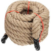 PATIKIL 1-1/2" x 50 Ft Twisted Manila Rope - Natural Thick Jute Rope for Docks, Railings, Bundling, Craft, Tug of War, and Decorating
