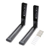 Hniuyun Universal Wall-Mounted Microwave Brackets ,Foldable Arm Adjustable Extensible Wall Hanging Microwave Brackets Oven Stand Shelf Rack Load 99 lb