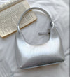 French Style Temperament Silver Hand Carrying Underarm Bag Women