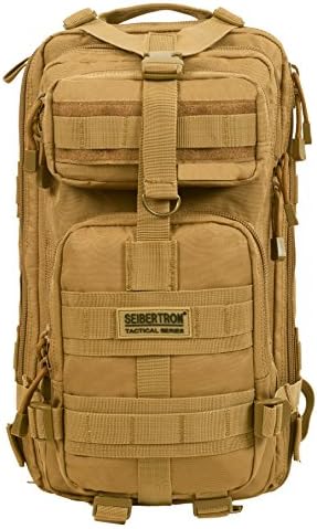 Seibertron Falcon Tactical Water Repellent Hiking Camping Backpack Compact Assault Pack Summit Bag