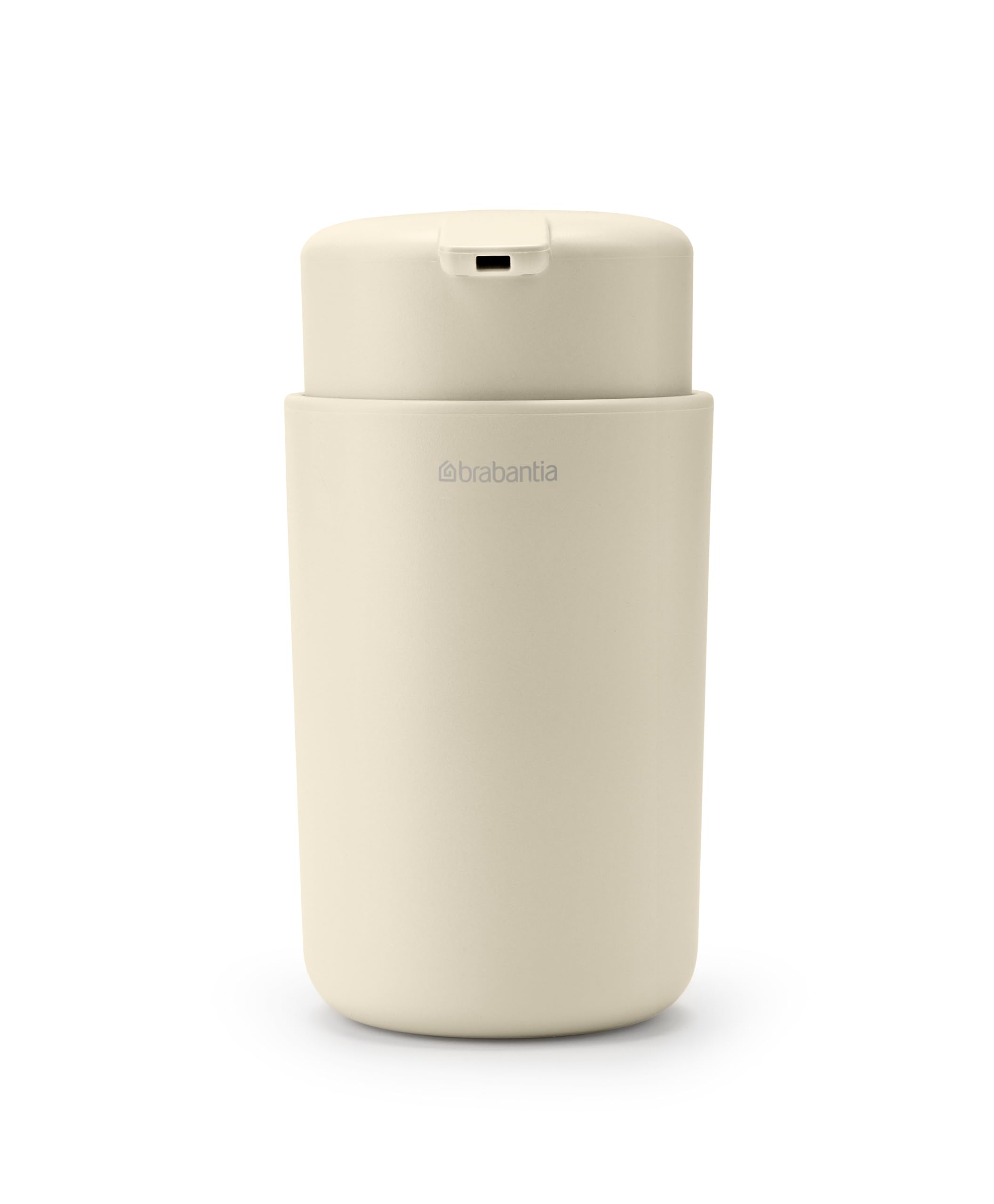 Brabantia - ReNew Soap Dispenser 250 ml - Non-Drip Pump Mechanism - Easy to Refill - Removable Holder - Corrosion Resistant - Stylish Bathroom