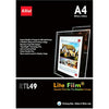 RTL49 - A4 x 50 Sheets of Back Lite Film for Any Inkjet & Laser Printers or Laser Copiers. Back lit Paper Sheet for LED Pocket Displays or LED Lightboxes. Backlit Film for LED Window Displays.