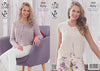 King Cole 4 Ply Pattern – 3920 Womens Long Sleeved Cable Knit Cardigan and Waistcoat