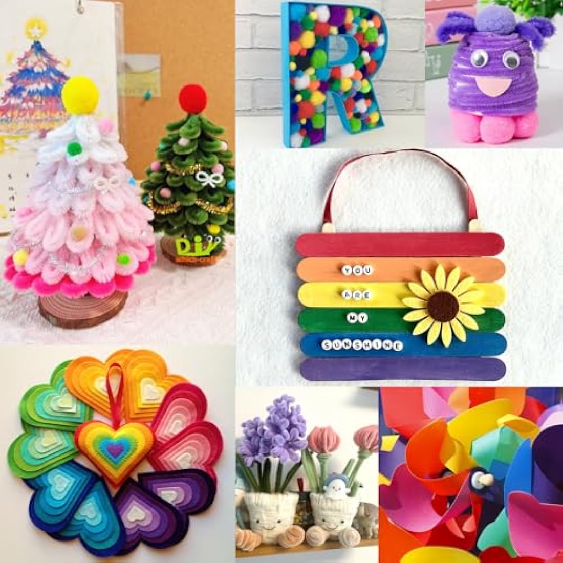 FunzBo Crafts Kits for Kids, 4000+Pcs Arts and Crafts Activity Kit Craft Box Girls Toys DIY Creative Birthday Gifts for Kids Age 4 5 6 7 8-12