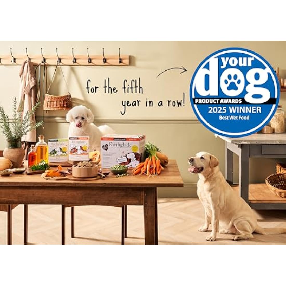 Forthglade Wet Dog Food Variety Pack (12 x 395g Trays) - Senior 7 Years+, Grain Free & Hypoallergenic Dog Food, Turkey & Lamb with Vegetables, Stomach Sensitive Meals with Natural Ingredients