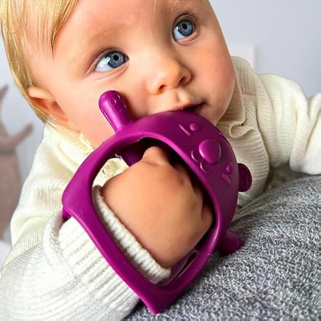 Infatot® Teething Toys for Baby Gifts – 2-Pack Koda Koala Teether Mitten Glove, Soothing Hand Teethers for Infants, Baby Toys 0-6 Months and Up, Newborn Essentials for Teething Relief, Deep