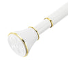 sourcing map Spring Tension Curtain Rod Adjustable 35.5-63 Inch 1" Dia No Drilling Tension Shower Curtain Rod Non-Slip Stainless Steel Rod for Curtain