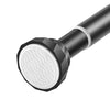 Shower Curtain Pole,Adjustable Shower Pole Spring Tension 105-180cm, Matte Black Shower Curtain Pole No Drilling,Shower Rod Rust Proof for Bathroom