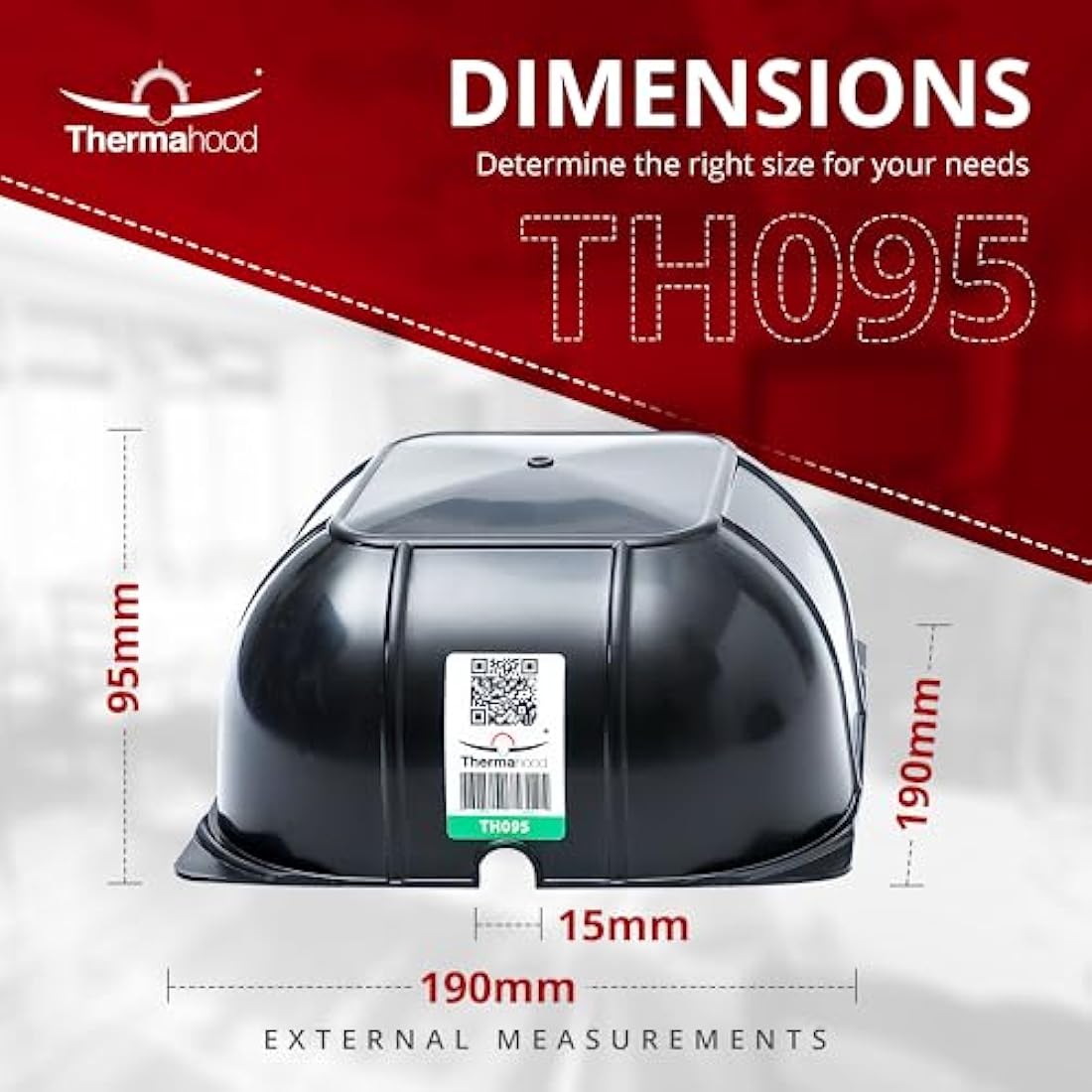 Thermahood - TH 095 Covers for Downlighter Ceiling Lights and Spotlights - Aids Energy Efficiency, Pack of 10