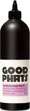 GOOD PHATS Spanish Extra Virgin Olive Oil Squeezy - Everyday Cold-Pressed Cooking Oil in Convenient Squeezy Bottle - For Drizzling, Dipping & Gentle