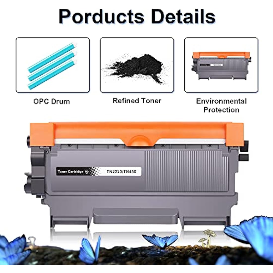 LOSMANN 2 x Toner Cartridge and 1 x Drum Compatible with Brother TN2220 TN2010 DR2200 for Brother HL-2215 HL-2240 HL-2240D HL-2240L HL-2250DN HL-2270DW MFC-7360N MFC-7460DN MFC-7860DW DCP-7055