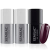 Semilac Base Coat, Top Coat & UV Gel Colour Polish. Long Lasting, Chip Resistant & Easy To Apply. 083 Burgunt Wine Colour UV Gel Nail Varnish. Perfect