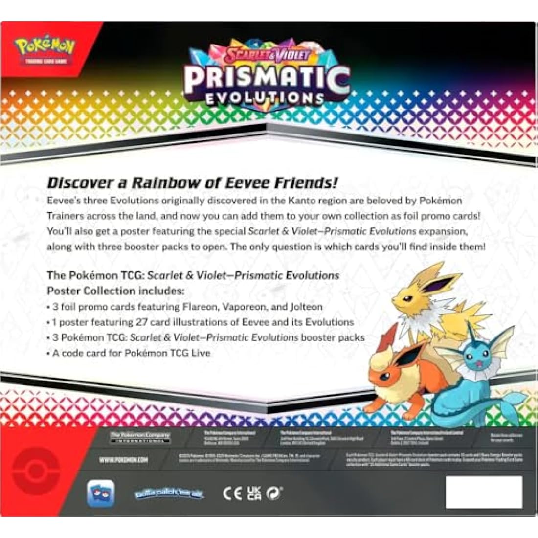 Pokemon TCG: Scarlet & Violet—Prismatic Evolutions Poster Collection