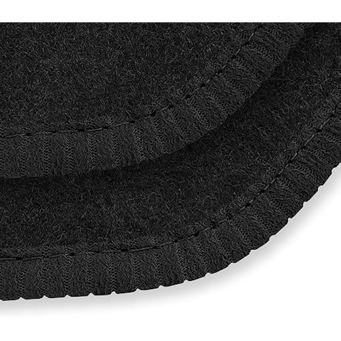Car Mats FOR Mazda CX-3 2015+ Black Carpet - Black Ribbed Trim - Black Rectangle Heel Pad [SAPP-1707]