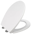 Soft Close Toilet Seat, Oval Standard Size Toilet Seat, Quick-Release for Easy Cleaning, Durable Loo Seat, Comes with Two Fitting Options Premium UF