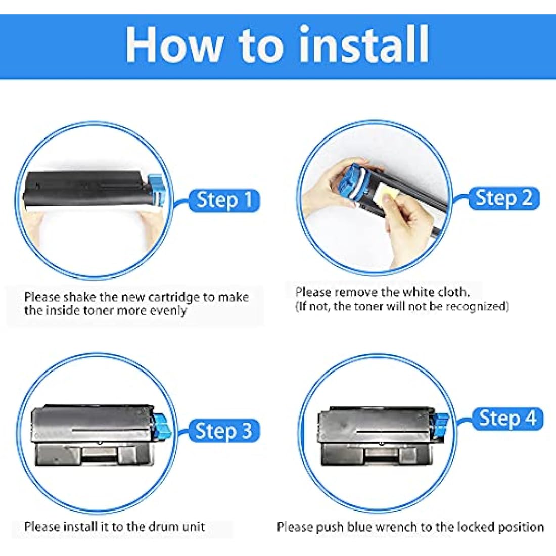 LCL Compatible Toner Cartridge B412dn B432dn B512DN 45807102 (2 Black) Replacement for OKI B412dn B432dn B512 B512dn MB472w MB472dnw MB492 MB492dn MB562w MB562dnw