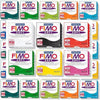 JustArtsCrafts Fimo Soft Oven Hardening Bake DIY Crafts Sculpting Moulding Polymer Modelling Clay 12 x 57g Multicolour Blocks