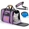 Morpilot Breathable Mesh Small Animal Carrier with Travel Cage and Water Bottle for Hamster, Guinea Pig, Rat, Sugar Glider, Hedgehog, Squirrel - Pink