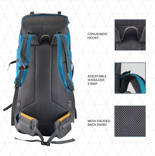 TRAWOC STONEX 60 Ltr Travel Backpack Trekking Rucksack bag for Men & Women Travel Bag Hiking Backback, HK001