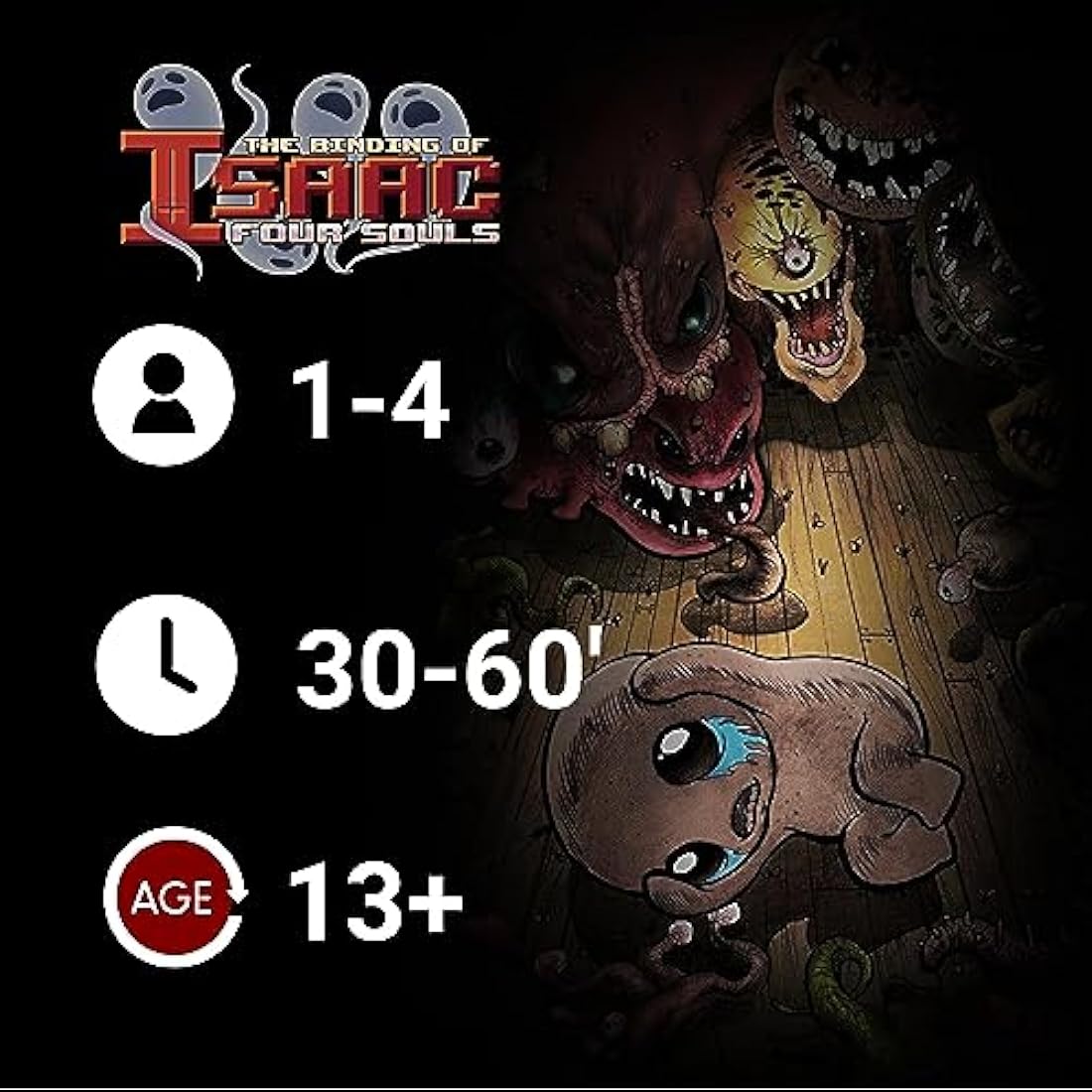 Maestro Media | The Binding of Isaac: Four Souls - Requiem Ultimate Collection | Card Game | Ages 14+ | 1-4 Players | 30-60 Minutes Playing Time, Rechteckig