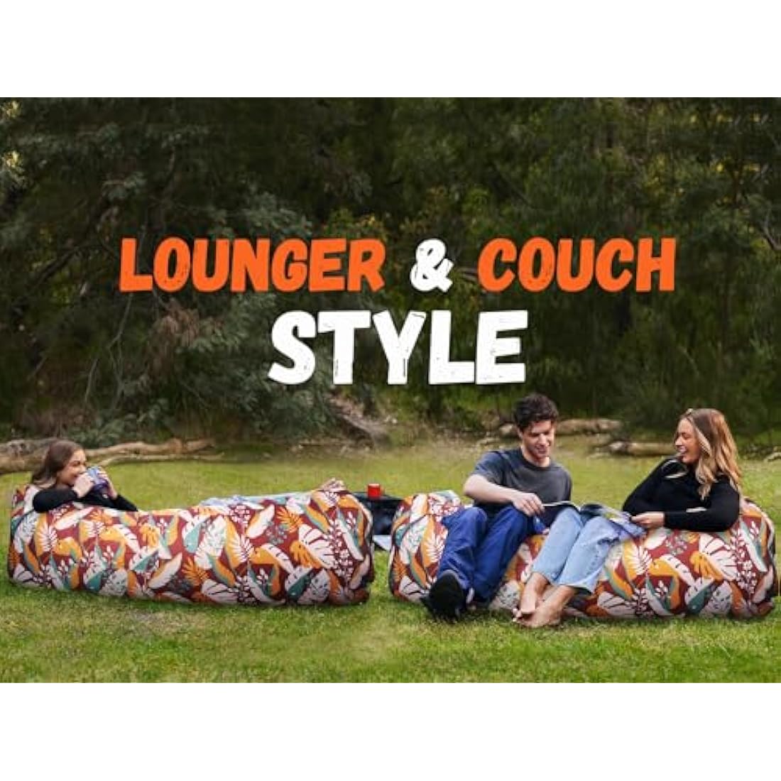 WEKAPO Inflatable Lounger Air Sofa Hammock-Portable,Water Proof& Anti-Air Leaking Design-Ideal Couch for Backyard Lakeside Beach Traveling Camping Picnics & Music Festivals
