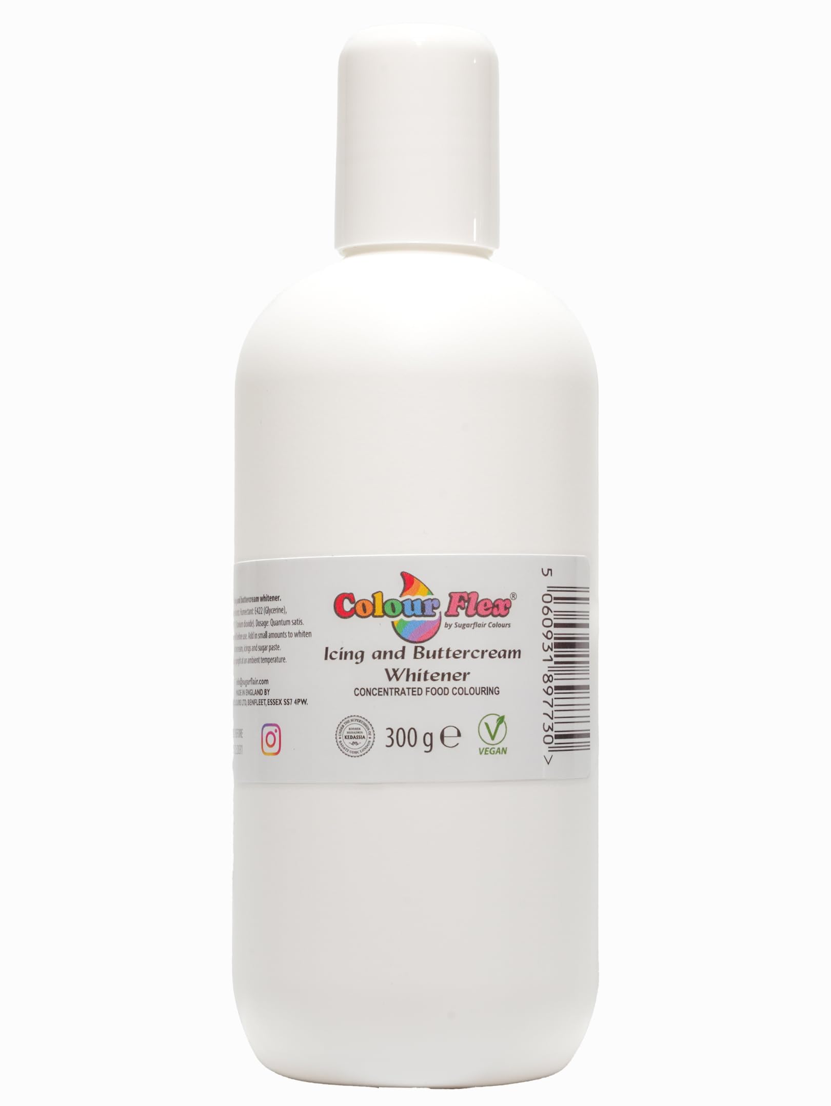 Colour Flex White Food Colouring, Icing Whitener for Buttercream, Sugarpaste, Royal Icing and Frostings - 300g