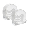 shinar Metal Wall Mount Kit Compatible with TP Link Deco BE23/ BE25/ BE3600/ BE5000 Mesh WiFi 7 System Space-Saving Bracket White 1 Pack (2 Pack)