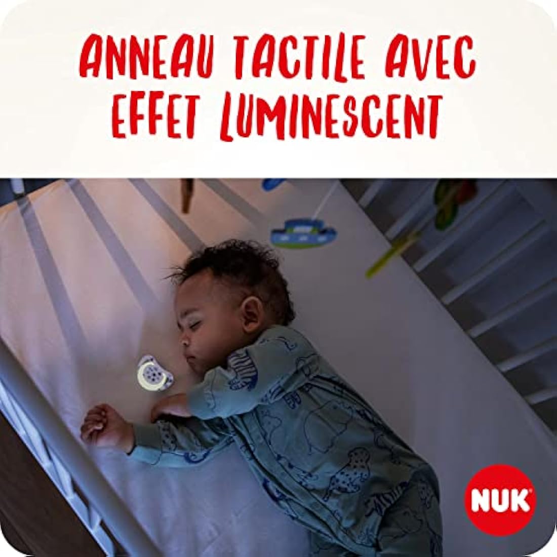 NUK Star Night & Day Baby Pacifier | 6-18 Months | Glow in The Dark Soothers | BPA-Free Silicone | Pink Koala | 2 Pieces