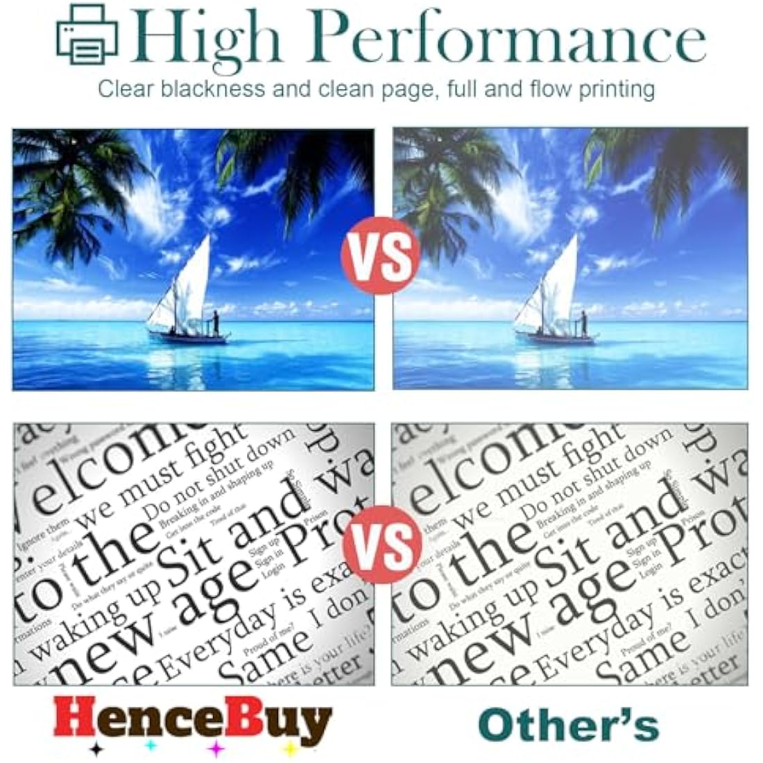HenceBuy CLT-P404C P404C Toner Cartridge 4 Pack for Samsung CLT-K404S CLT-C404S CLT-M404S CLT-Y404S Replacement for Xpress SL C430 C430W C480 C480W C480FN C480FW Printer (Black Cyan Magenta Yellow)