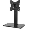RFIVER Universl Swivel TV Stand Base Table Top TV Stand Replacement for Most 23-43 inch Flat Curved TV, Height Adjustable, Tempered Glass Base max