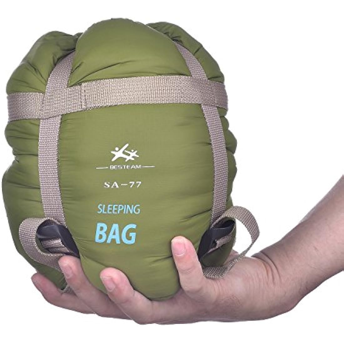 BESTEAM Envelope Outdoor Sleeping Bag Camping Travel Hiking Multifuntion Ultra-light (Army Green)