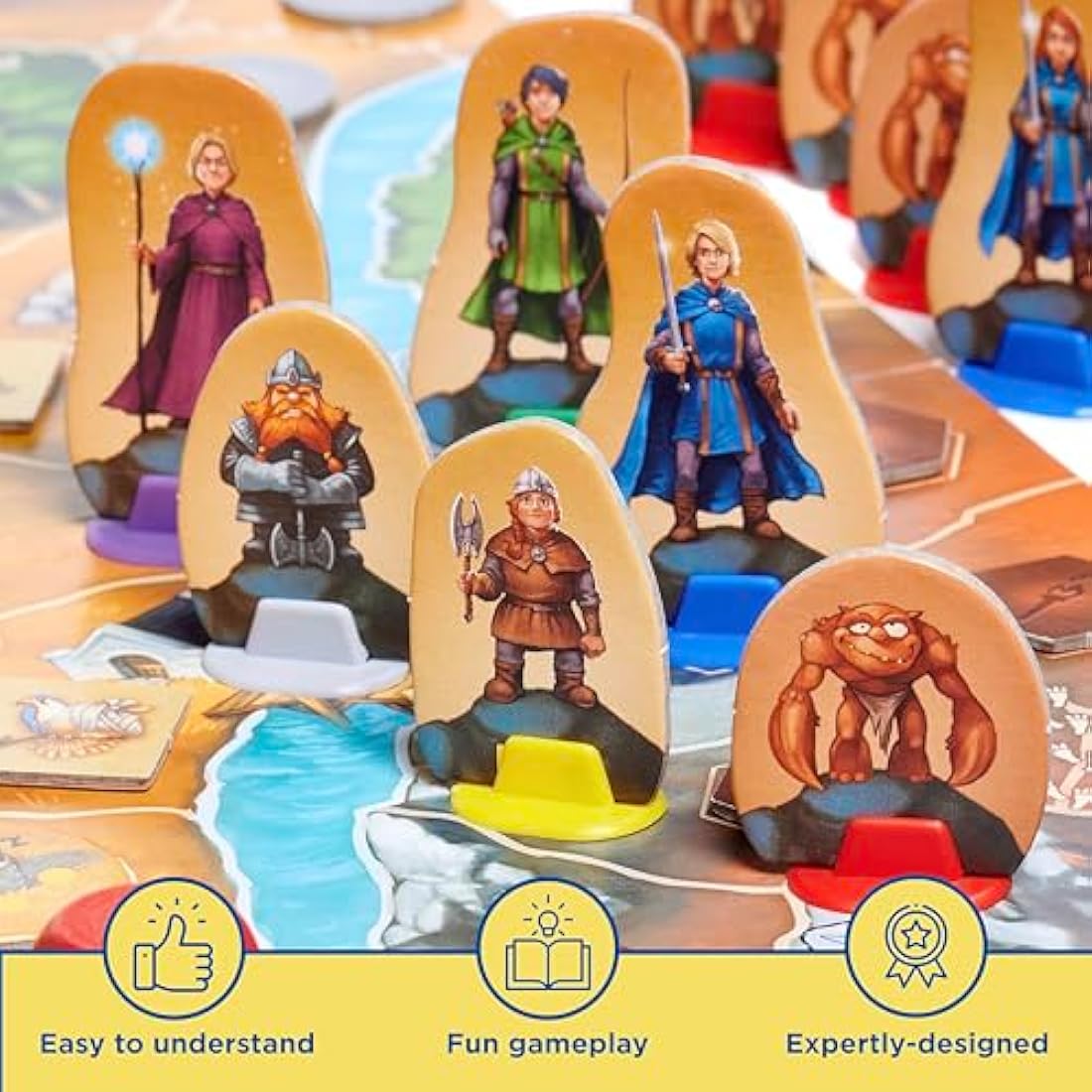 Thames & Kosmos Legends of Andor - The Family Fantasy Game, Cooperative Strategy Board Games for Family Night, Ideal for Adults and Kids, For 2 to 4 Players, Age 7+