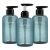 3 Pack Shampoo Bottle Pump Dispenser, 300ml Empty Plastic Soap Dispenser Bottle with Pump for Bathroom, Kitchen or Hotel, Refillable Dispenser for