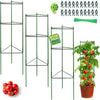 SZMDLX 3 Pack Tomato Cage, 48 Inches Large Tomato support Adjustable Green Sturdy Garden Plant Support Stake Garden Trellis Vertical Climbing Plants Support for Vegetables, Flowers, Fruit Grow