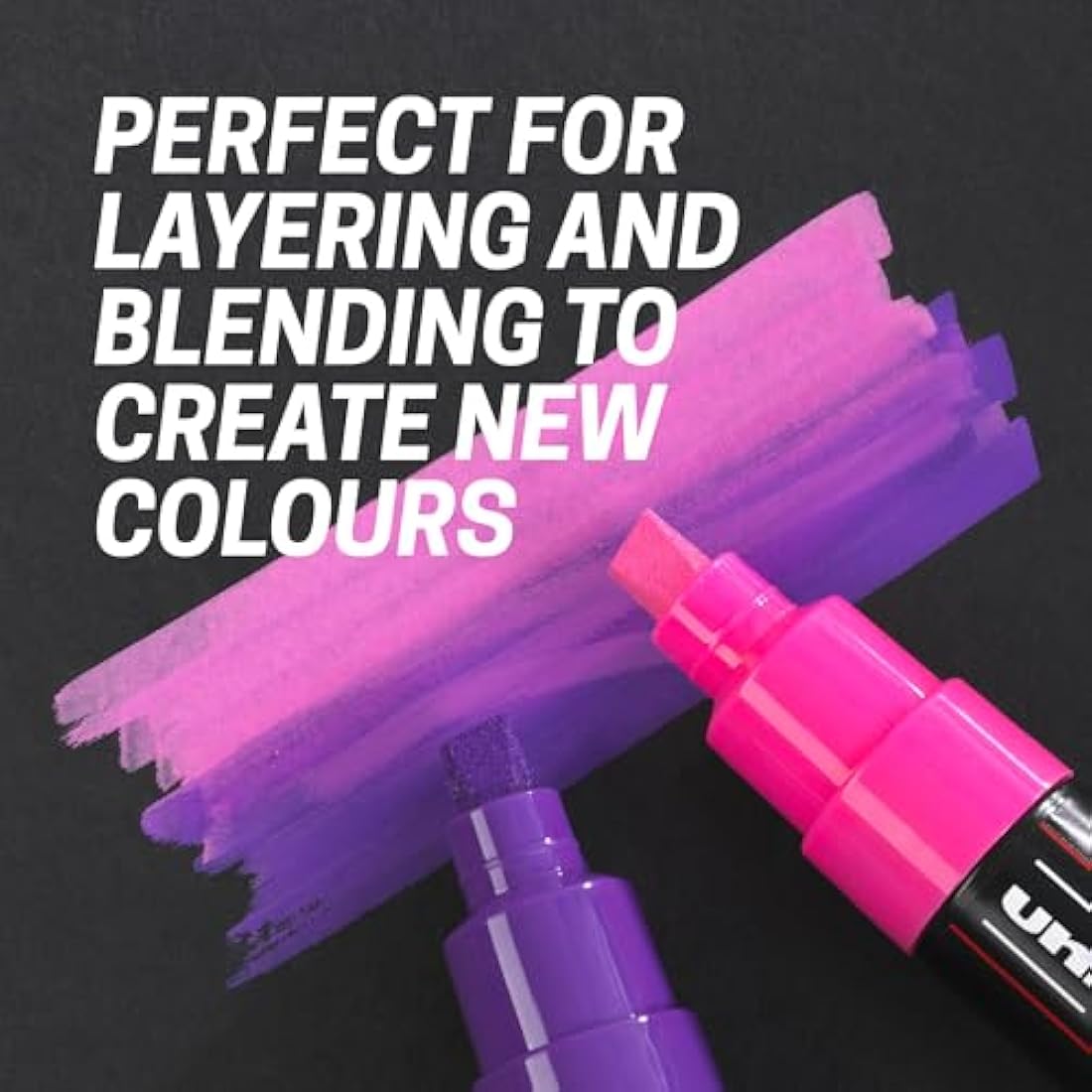 POSCA Pens PC-1MR Ultra Fine Acrylic Felt Tip Coloured Permanent Paint Markers for Adults, Kids. Perfect for Colouring, Fabric, Graffiti, Watercolour, Outline Drawing, Window and Glass Art. 8 Pack