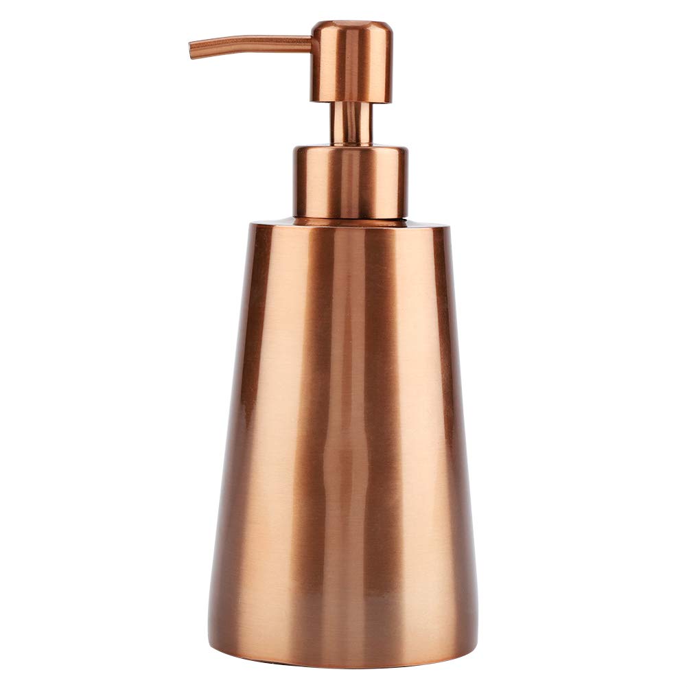 350Ml 304 Stainless Steel, Copper Washing Up Bowl For Kitchen Sink Copper Soap Dispenser Soap Liquid Shampoo Lotion Dispenser Home Hotel Bathroom