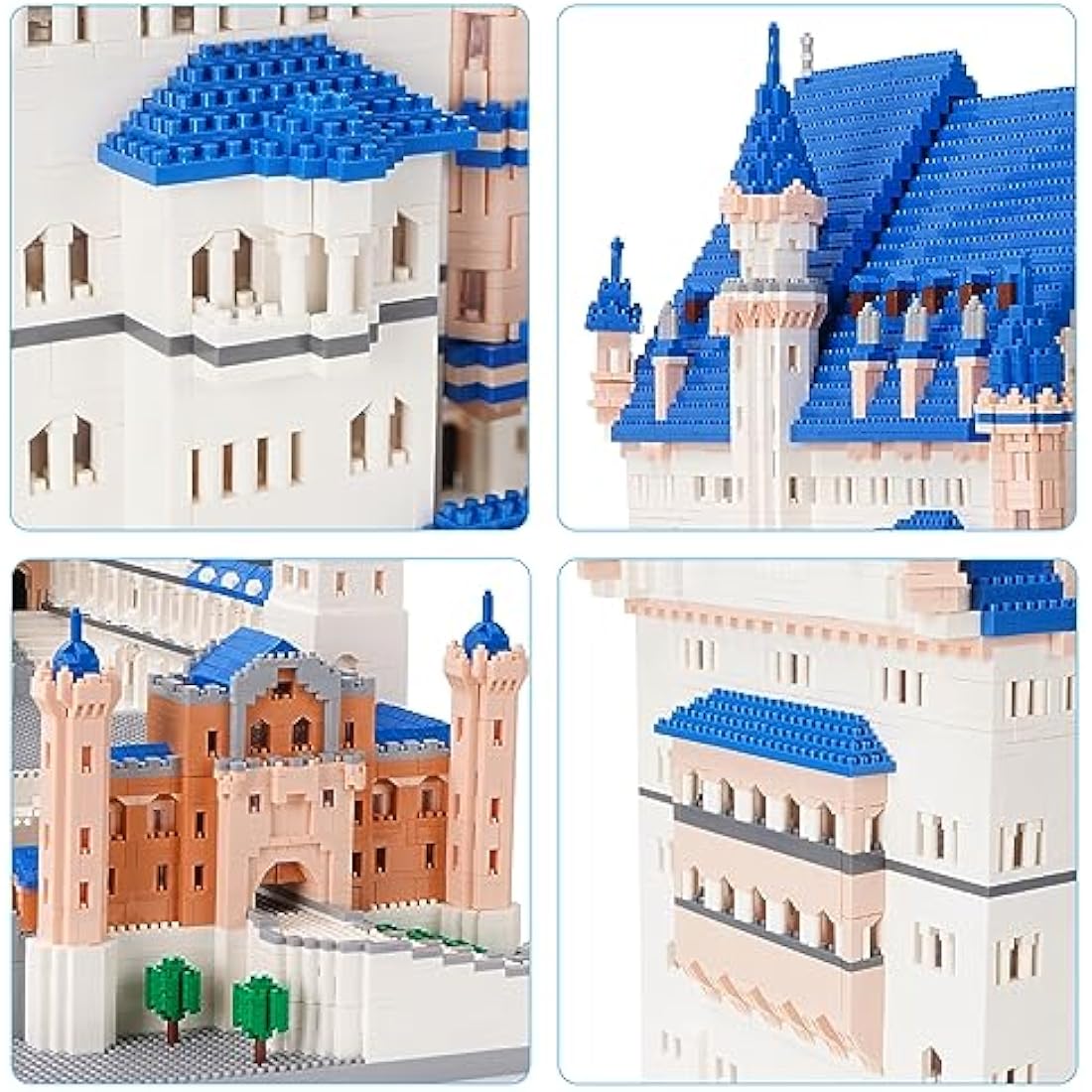 LULUFUN Building Block Kit, Mini Building Kit, Famous Architecture Mini Block Set, Toy Gifts for Adults and Children, Neuschwanstein Castle Model 11810 Pieces