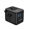 MOMAX Universal Travel Adapter,70W GaN Travel Plug Adapter with UK/EU/AU/US Plugs, 2AC, 3USB-C PD & 2USB-A QC International Adapter Charger, Adapter