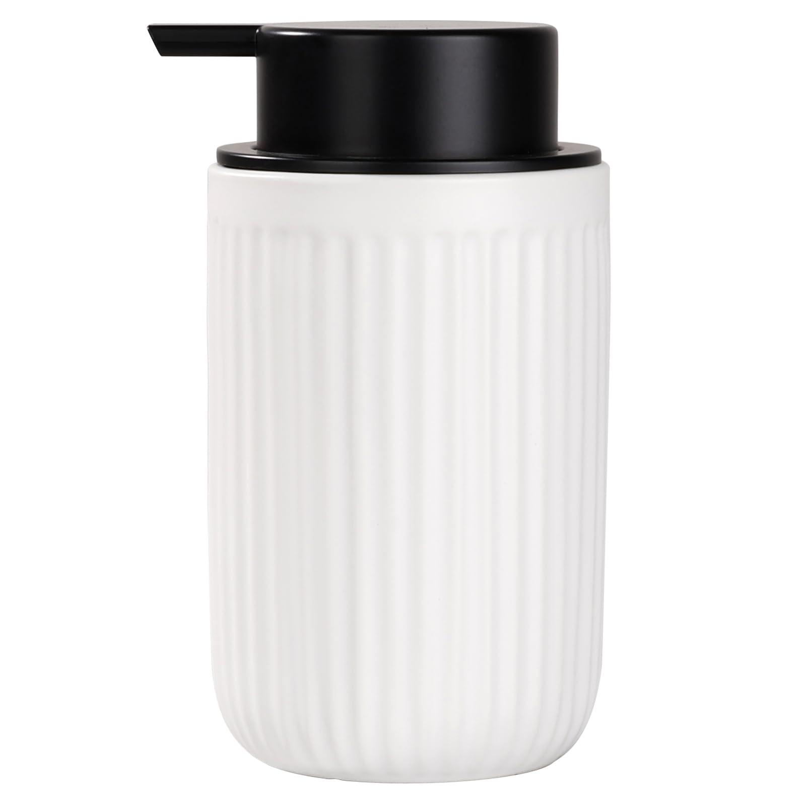 BosilunLife Liquid Hand Soap Dispenser, 350ml Rustproof Pump Ceramic Soap Dispenser, Hand and Dish Wash Dispenser for Kitchen, Bathroom, Countertop,