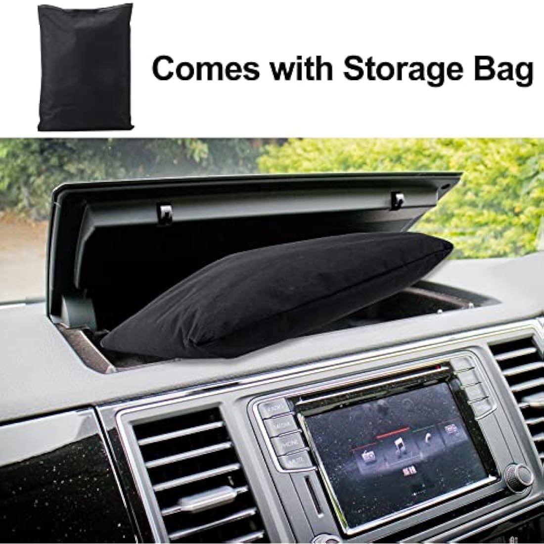 CICMOD Windscreen Cover Front Window Sunshade Frost Snow Screen Wrap Cover for VW T5 Van - Black
