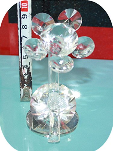 London Boutique Decorative Flower Double Twin Swan with swarovski crystal elements Gift Prsent (Flower)