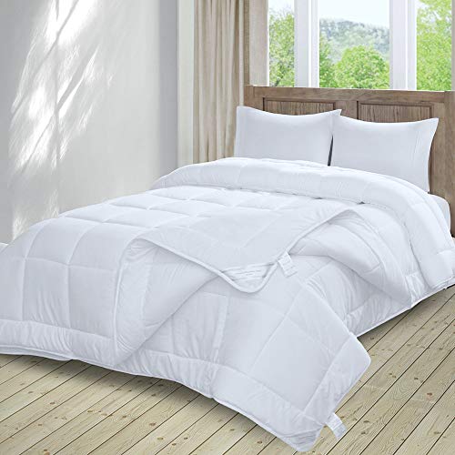 Threads For Bed 4 Season 2 in 1 Microfiber Duvet (4.5 tog + 9 tog), 13.5tog Single Size Detachable Anti-Allergy Quilt with Skin-Friendly Microfiber
