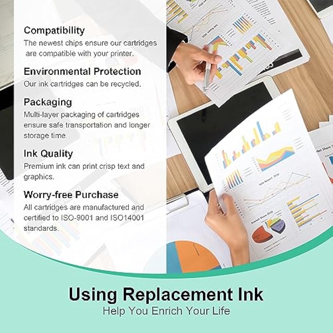 Salols 62XL Ink Cartridges Replacement for HP 62 Ink Cartridges Twin Pack for HP62 Genuine Black and Tri Colour 62 XL for HP Envy 5540 5640 5546 5544 5644 5541 OfficeJet 250 200 5740 Packing May Vary