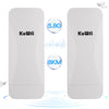 KuWFi Gigabit Wireless Bridge Outdoor, 8KM 5.8G Long Range Point to Point WiFi Bridge, 18dBi High Gain Antenna Ethernet Bridge with 100/1000 LAN Port,