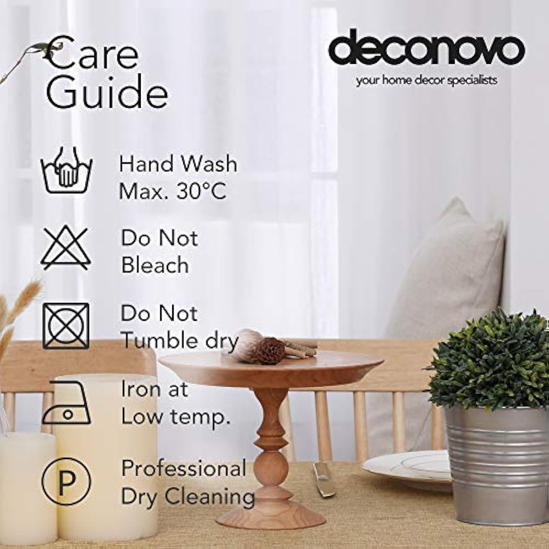 Deconovo Christmas Decorations Faux Linen Rectangle Water Resistant Table Cloth for Dinning 59x95in(150x240cm) Golden Brown