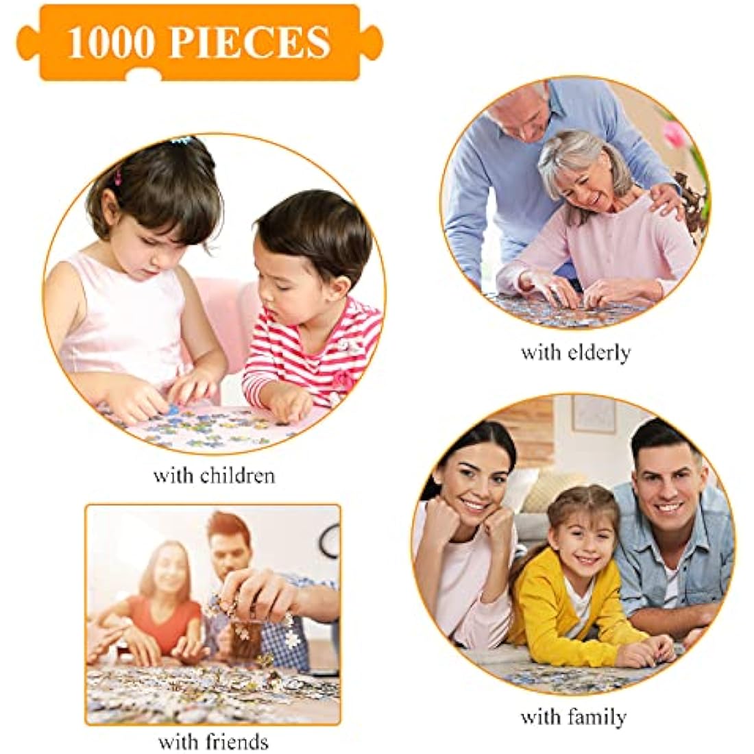 HUADADA The Dog Party Jigsaw Puzzles for Adults 1000 Piece Fun Dogs Park Jigsaws 1000 Pieces for Adults Gifts