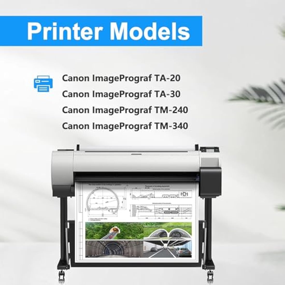 LCL Compatible Ink Cartridge PFI030 (Yellow) for Canon ImagePrograf TA-20, TA-30, TM-240, TM-340 (1Pack Yellow, 55ml, Waterproof, Light Resistant, Excellent Reliability)